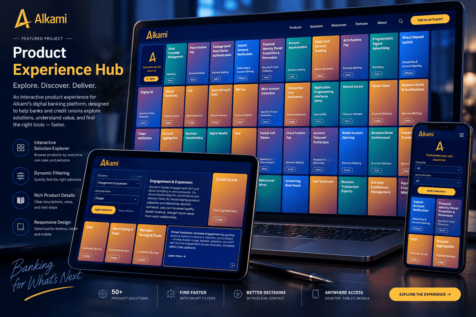 Alkami Outcomes Explorer — interactive product explorer built by RAWR