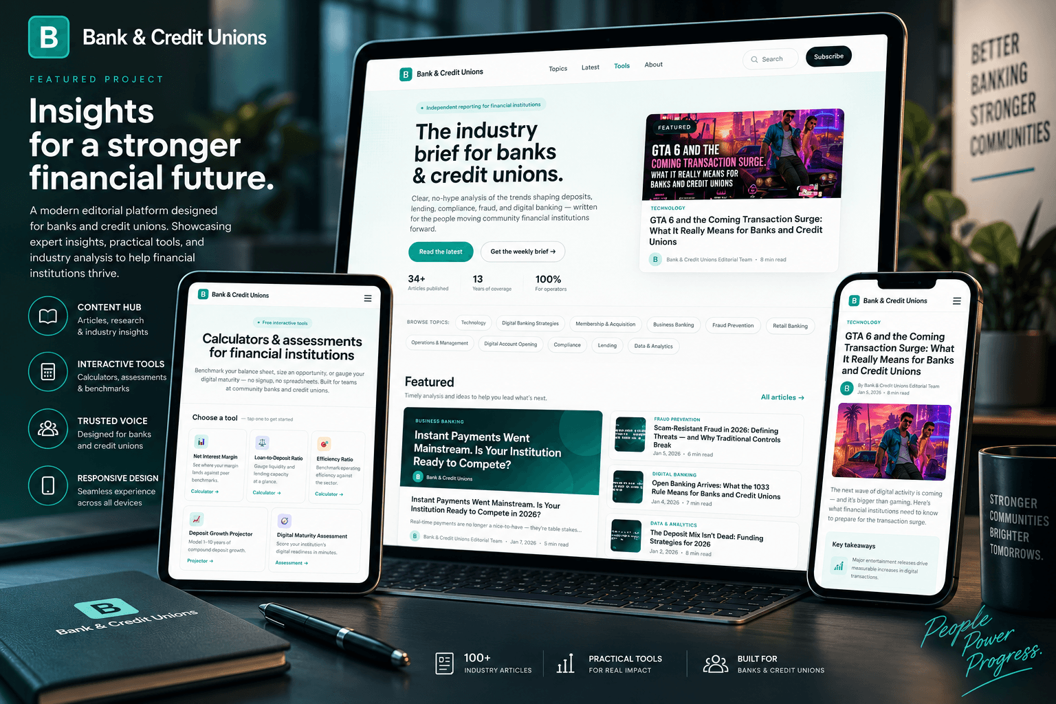 Bank & Credit Unions — fintech industry brief built by RAWR
